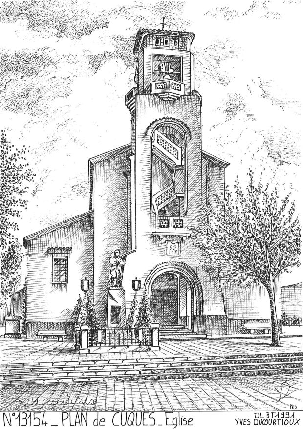 N 13154 - PLAN DE CUQUES - église